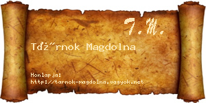 Tárnok Magdolna névjegykártya
